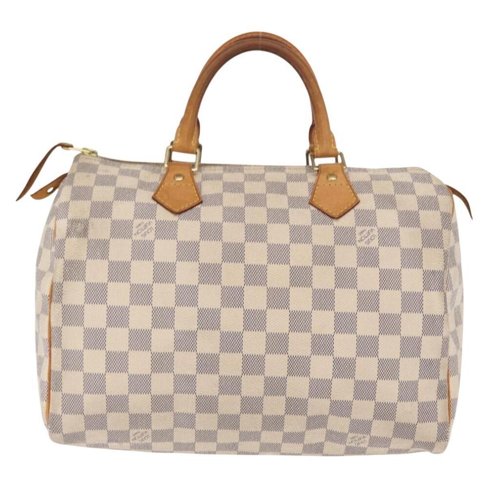 LOUIS VUITTON Damier Azur Speedy 30 Hand Bag N41533 LV Auth 158759 - Picture 2 of 16